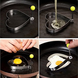 Fried Egg Mold Stainless Steel 304 Ring Egg Sandwich Cooker Kitchen Cookware Gadgets for Fun Breakfast Pancake English Muffins Shapes