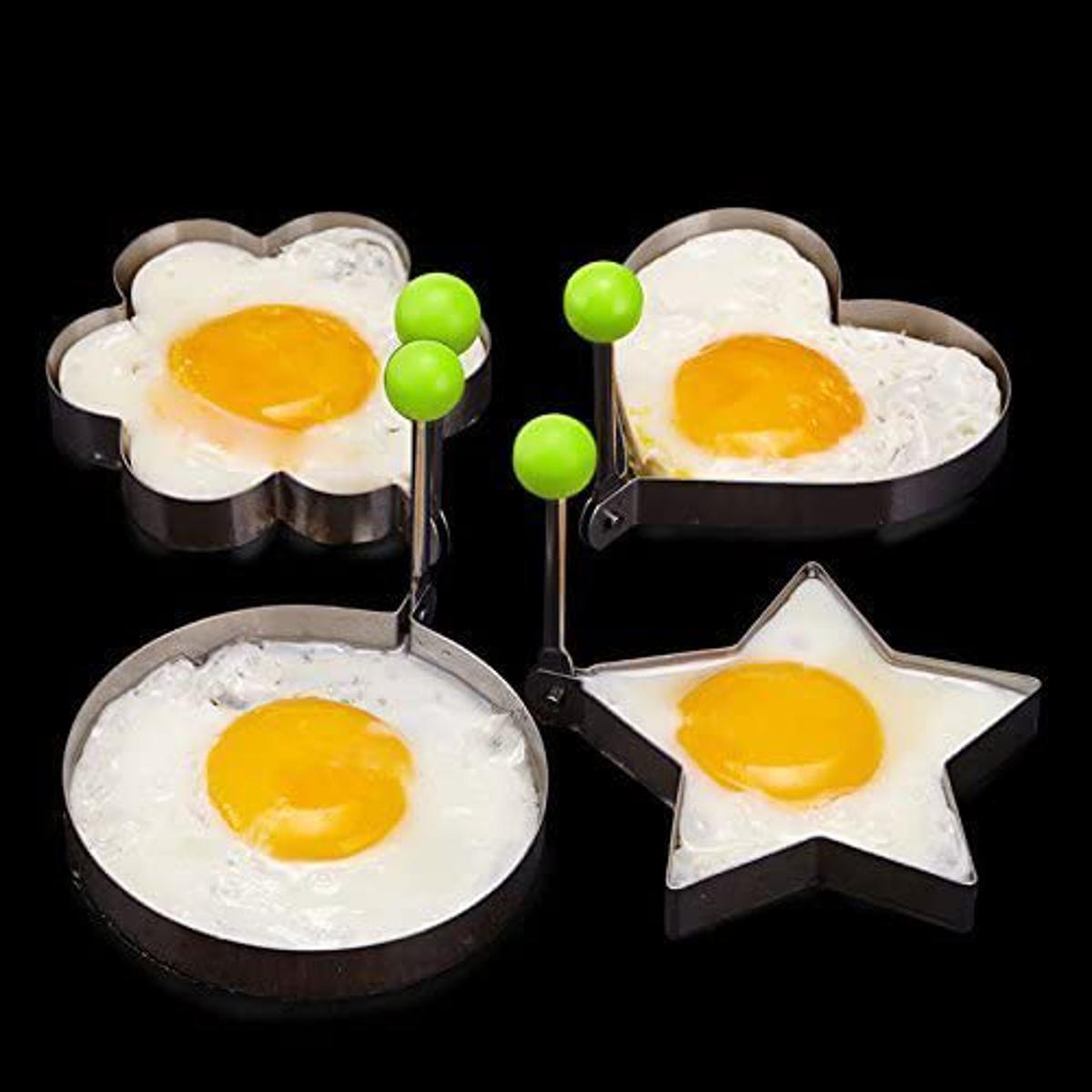 Fried Egg Mold Stainless Steel 304 Ring Egg Sandwich Cooker Kitchen Cookware Gadgets for Fun Breakfast Pancake English Muffins Shapes