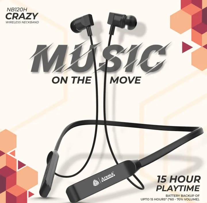 G01 Neckband Bluetooth Headset - Waterproof, Long Battery Life
