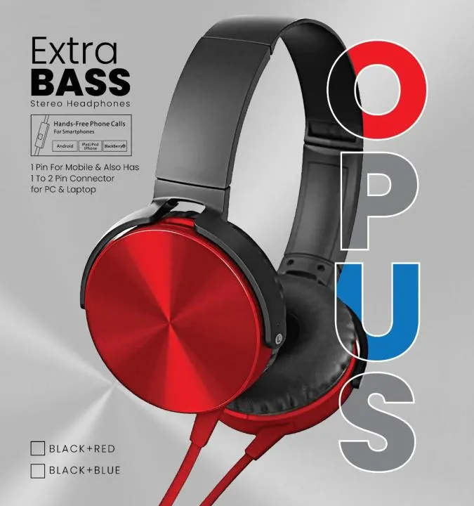 Lunar Opus Wired Headphones – High Bass Gaming Headset with Mic for PC, Premium Headphones for Immersive Sound