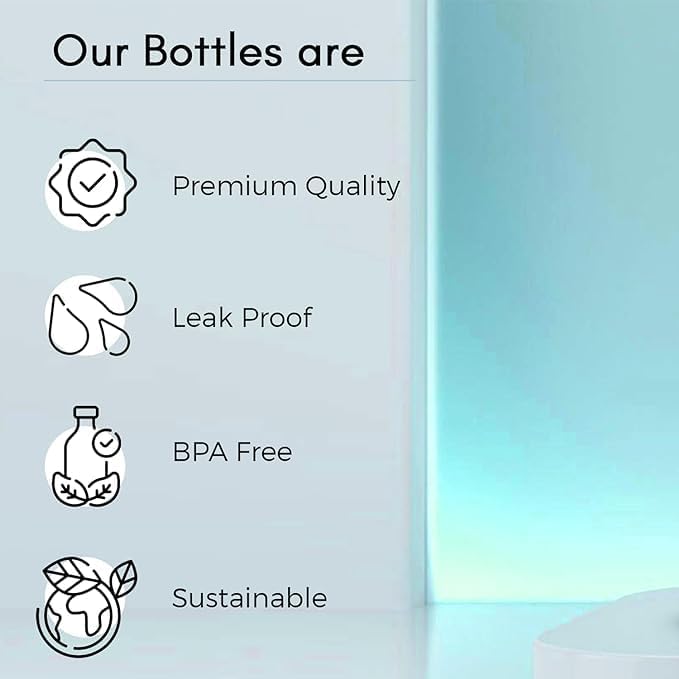 Beautiful Glass Bottle Water Bottle with Vacuum Flask and Loop (400 ML) Temperature Resistant for Hot and Cold Water, Milk, Lassi, Juice, Smoothie...