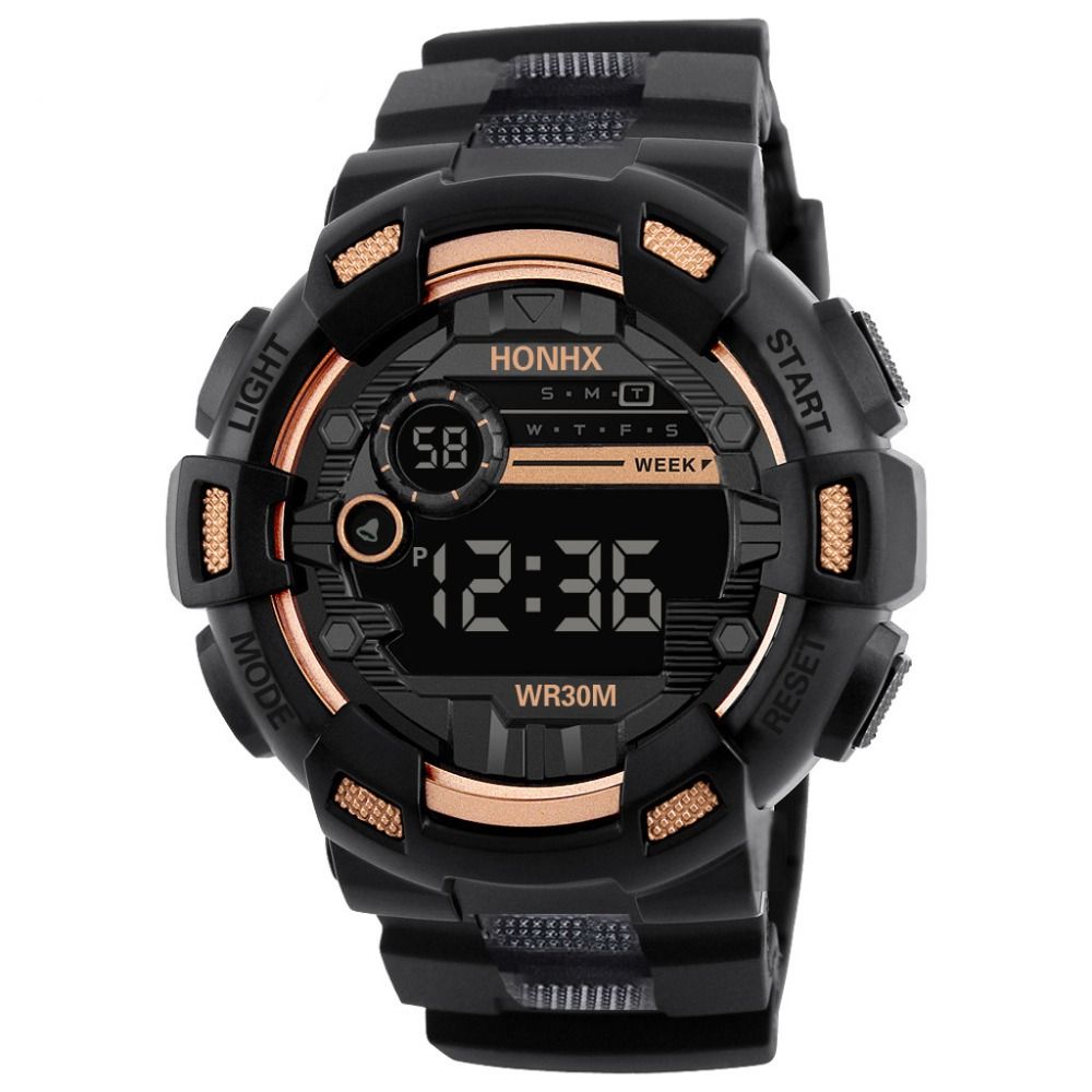 High Quality Waterproof Sports Watch Casual Simple Digital Watch LED Screen Multifunction Clock Outdoor Sports