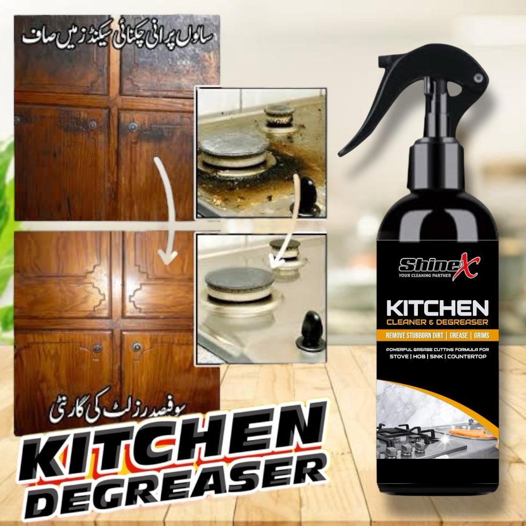 Kitchen Cleaner and Degreaser - Grease Cutter for Kitchen Stove, Counter and Cabinets