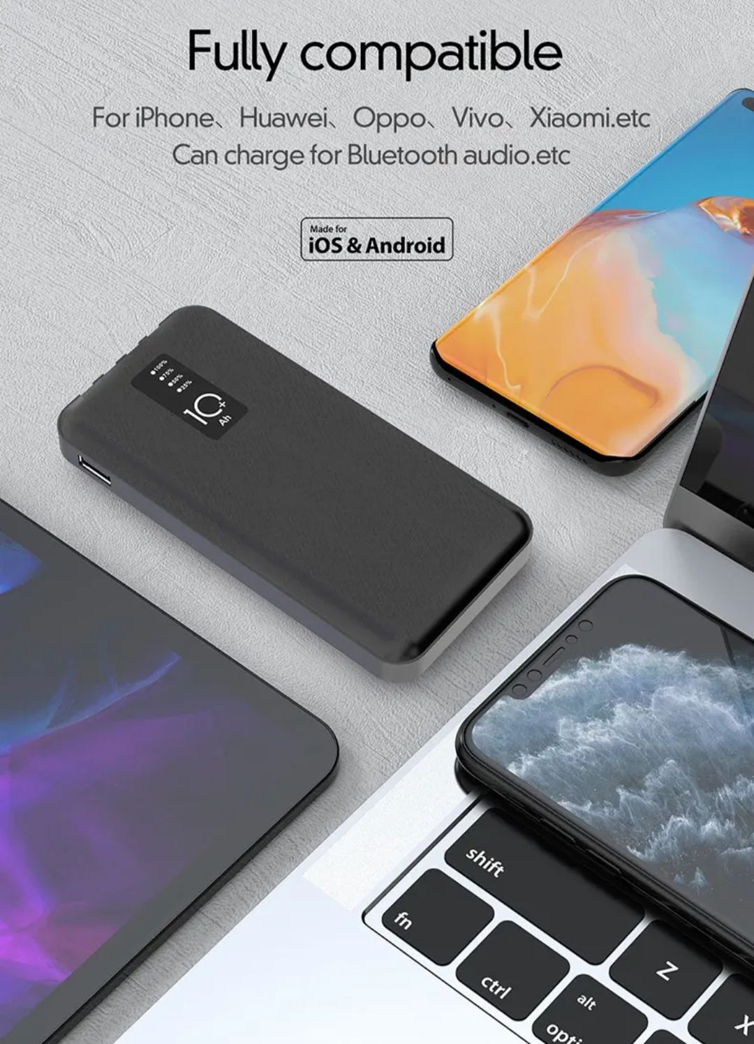 🔋 Overview: J‑Cell 10,000 mAh Portable Power Bank