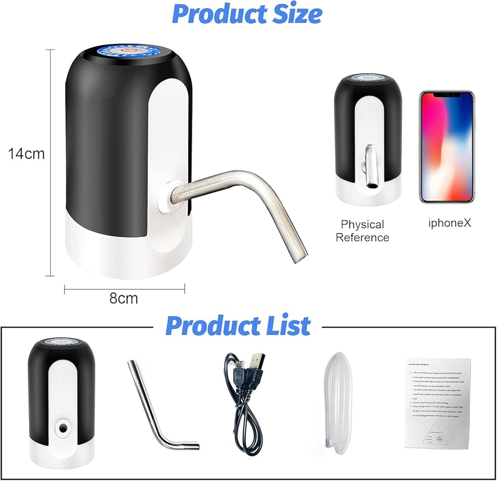 Automatic Water Dispenser Rechargeable With USB Charging port