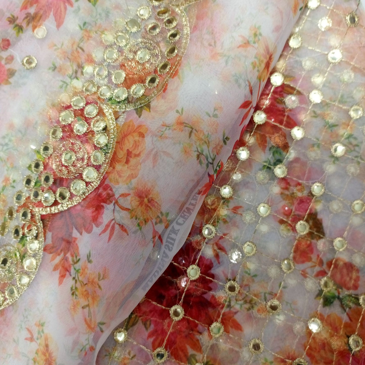 Pure Shifoon( Eid special 3 piece trouser gift) unstiched famous Hiba Bukhari Orignal dress ,wedding special ,mehndi dress
