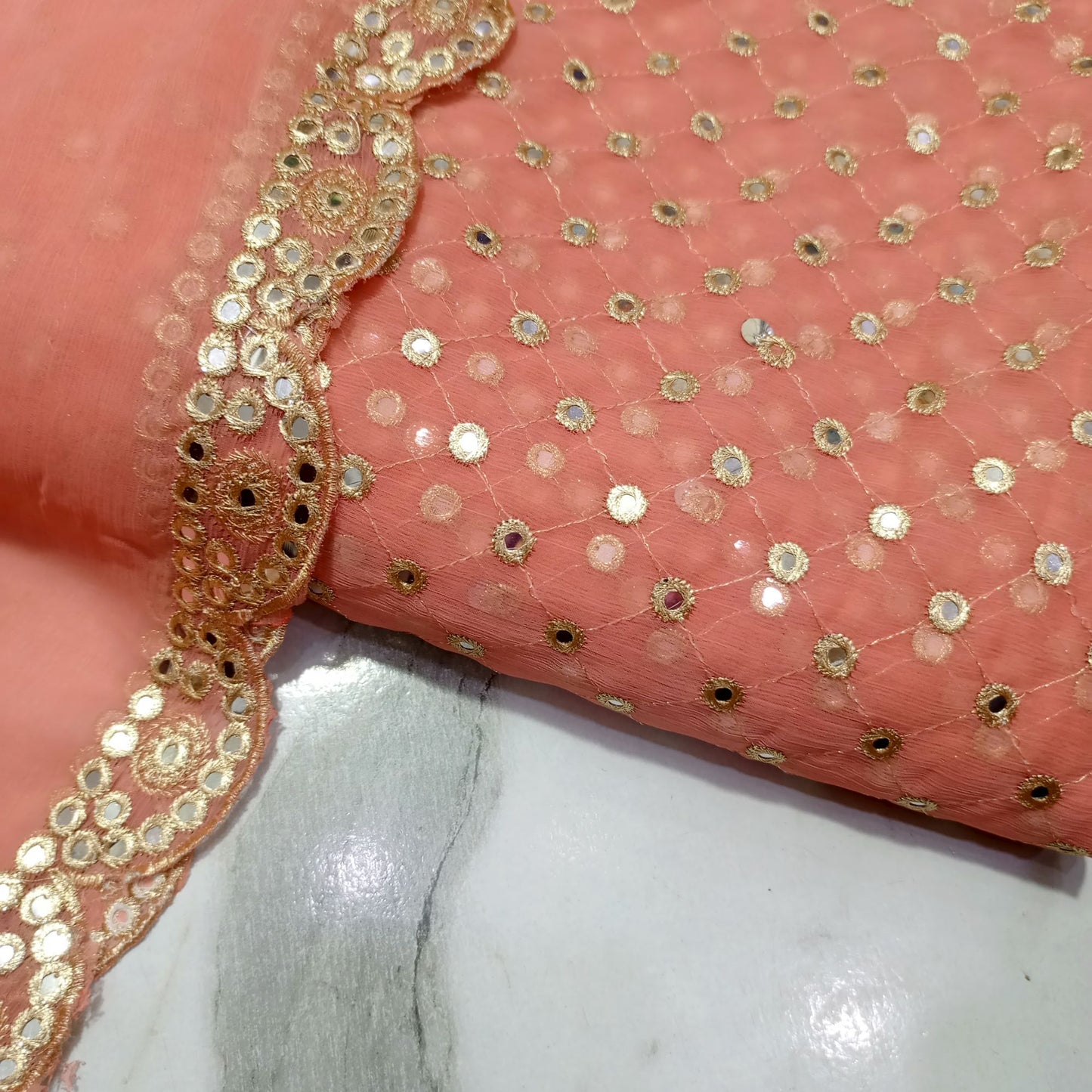 Pure Shifoon( Eid special 3 piece trouser gift) unstiched famous Hiba Bukhari Orignal dress ,wedding special ,mehndi dress