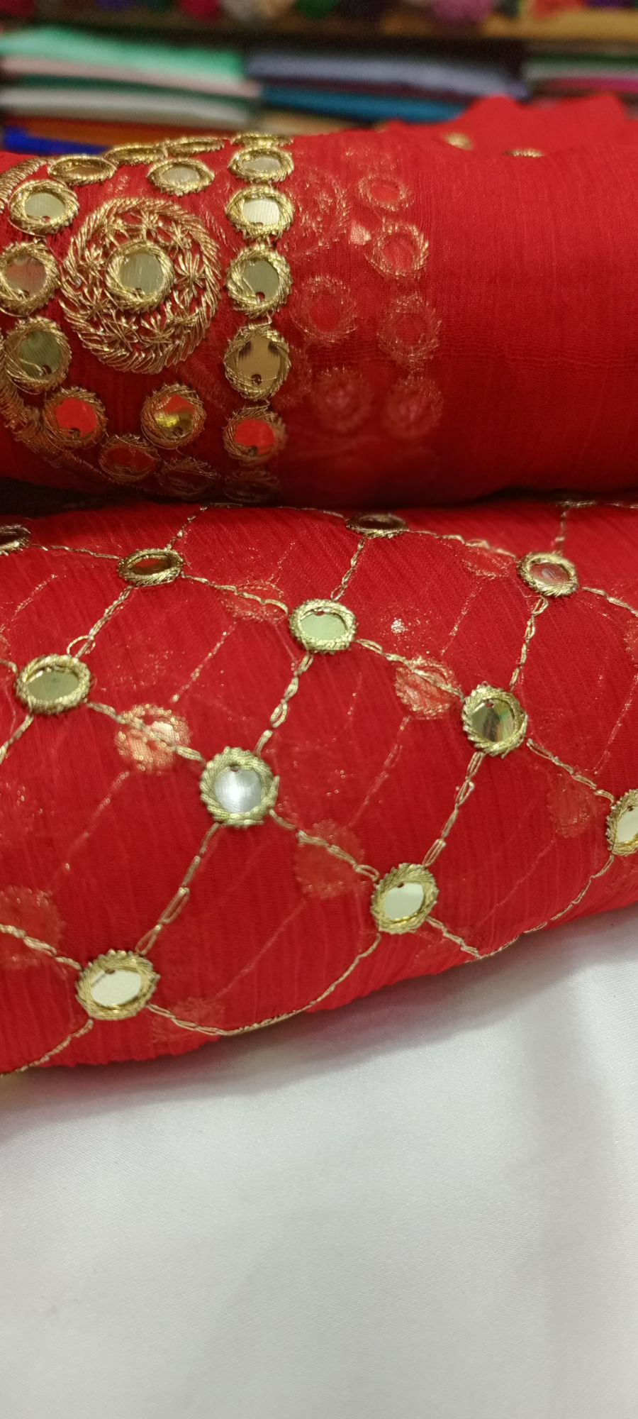 Pure Shifoon( Eid special 3 piece trouser gift) unstiched famous Hiba Bukhari Orignal dress ,wedding special ,mehndi dress