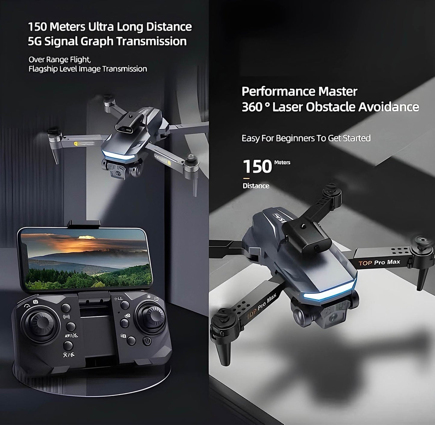 P23 pro 4k Dual camera drone high quality obstacle avoidance flagship drone