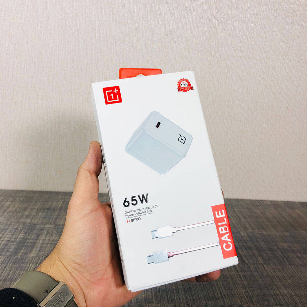 OnePlus 65W SuperVooc Fast Charger and PD Warp Adapter with Cable