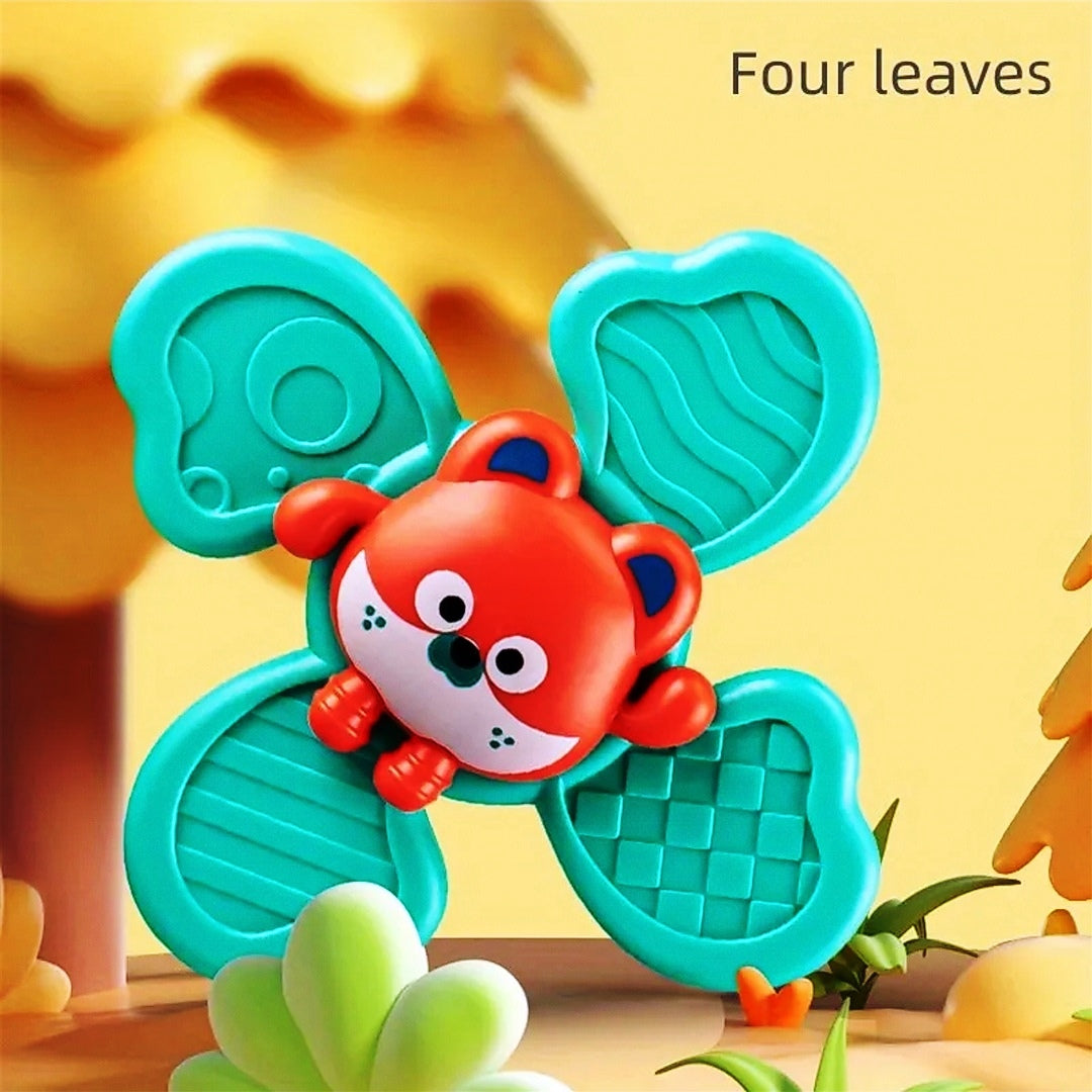 Baby Rattles Set, With Suction Cup Spinner Toy, Suitable For Travel, Dining Table & Bathroom