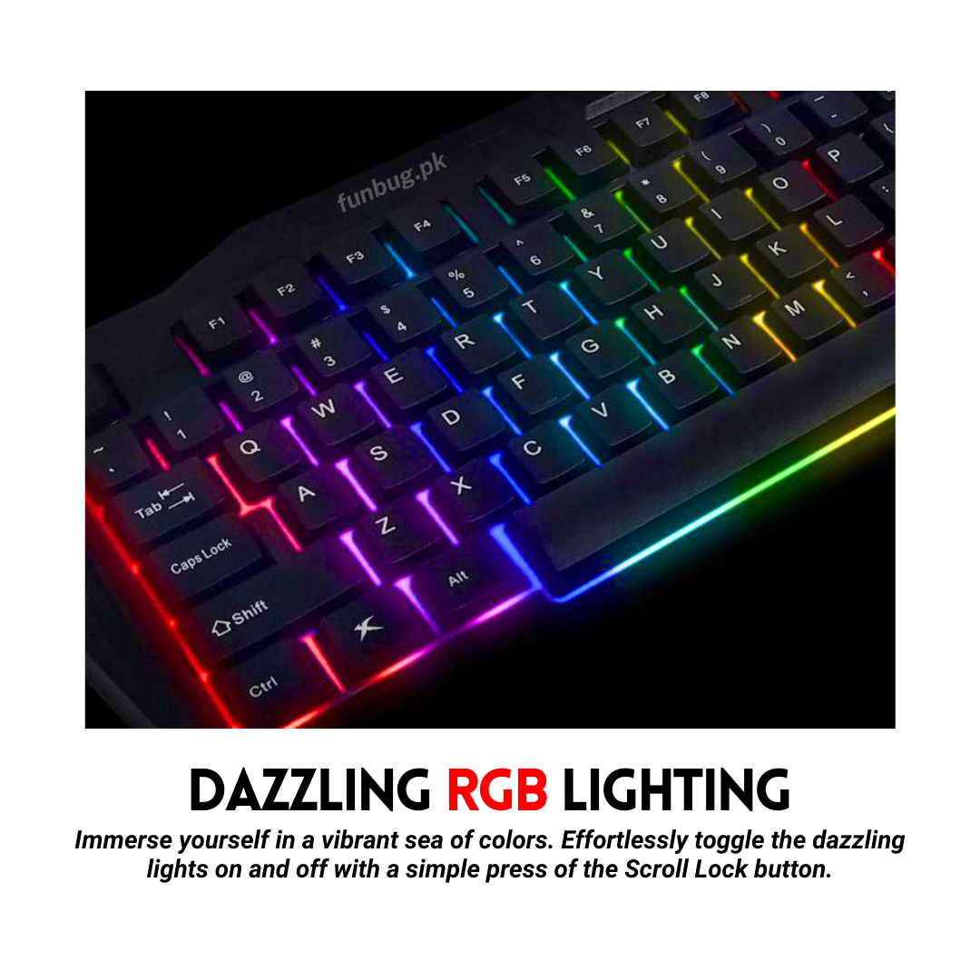 ๐ฎ FunBug Ultimate 4-in-1 Gaming Combo โ RGB Keyboard + Mouse + Mousepad + Onikuma Headset