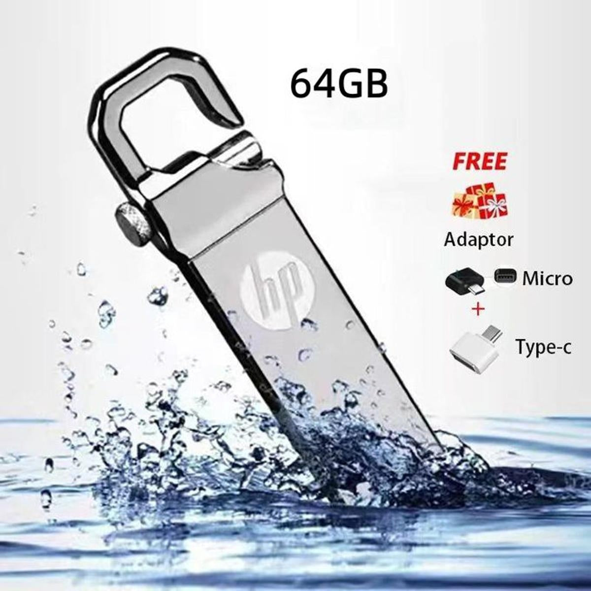 HP Flash Drive 128 GB 64 GB 32 GB USB Good Speed 3.0/2.0 Flash Memory Stick USB Drive + OTG Adapter (1 YEAR WARRANTY) -