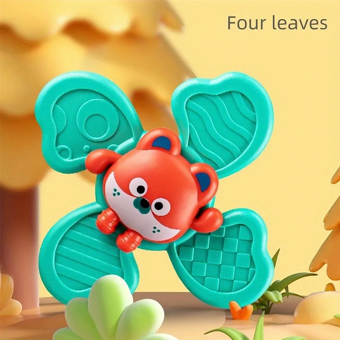 Baby Rattles Set, With Suction Cup Spinner Toy, Suitable For Travel, Dining Table & Bathroom