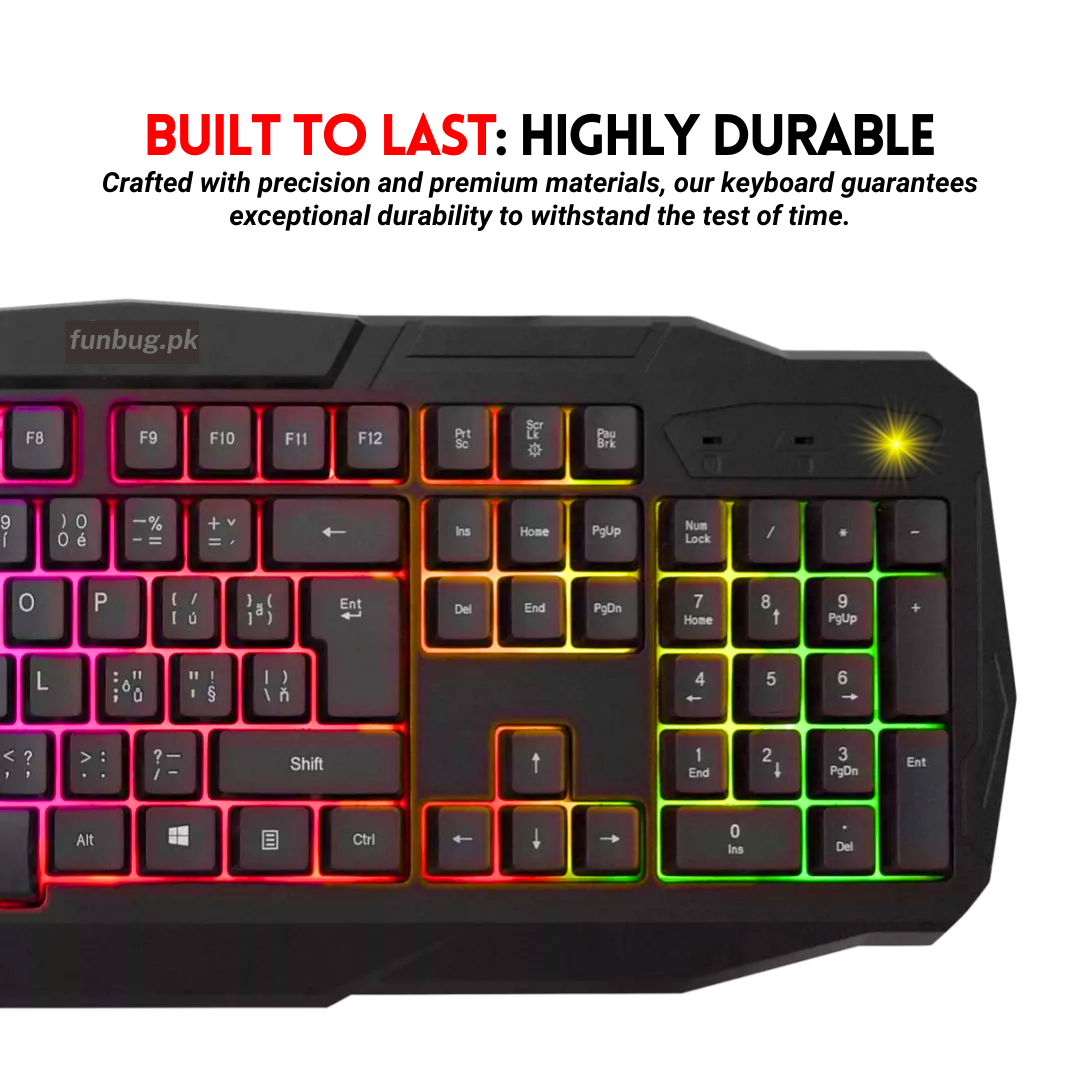 ๐ฎ FunBug Ultimate 4-in-1 Gaming Combo โ RGB Keyboard + Mouse + Mousepad + Onikuma Headset