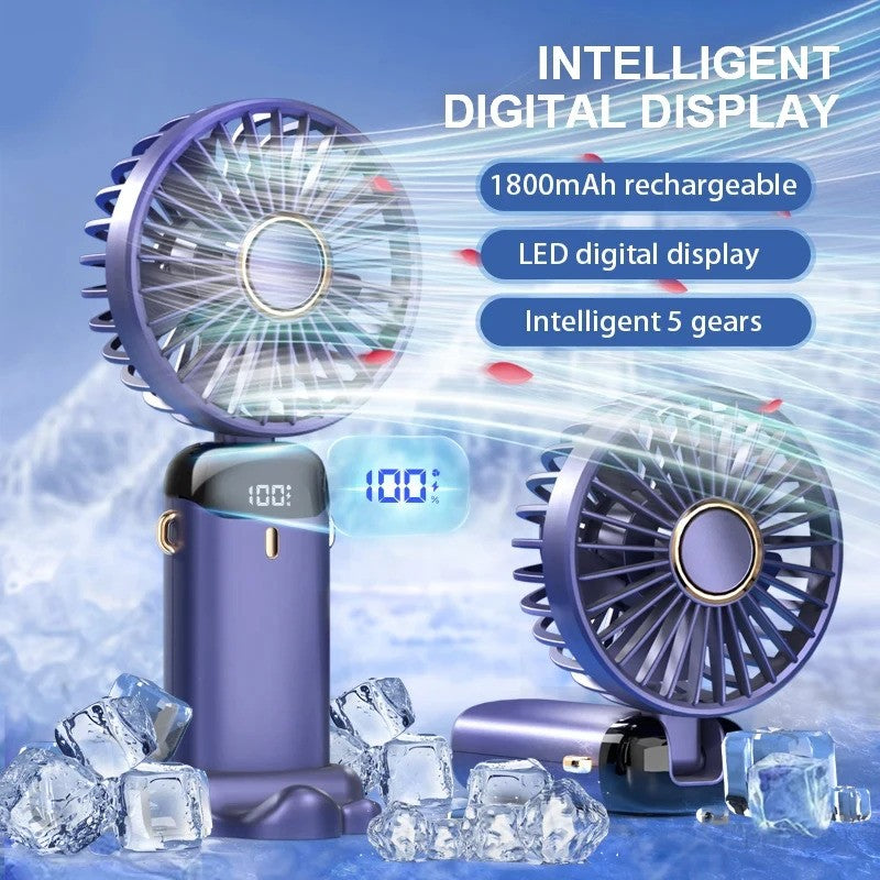 🌬️ Cartoon USB Rechargeable Mini Fan – Fun & Cool Comfort for Kids!