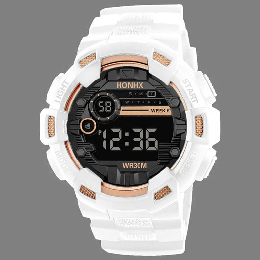 High Quality Waterproof Sports Watch Casual Simple Digital Watch LED Screen Multifunction Clock Outdoor Sports