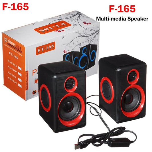 🔊 FT-165 Computer Speakers with Heavy Bass – Subwoofer & Volume Control | High Quality by QS